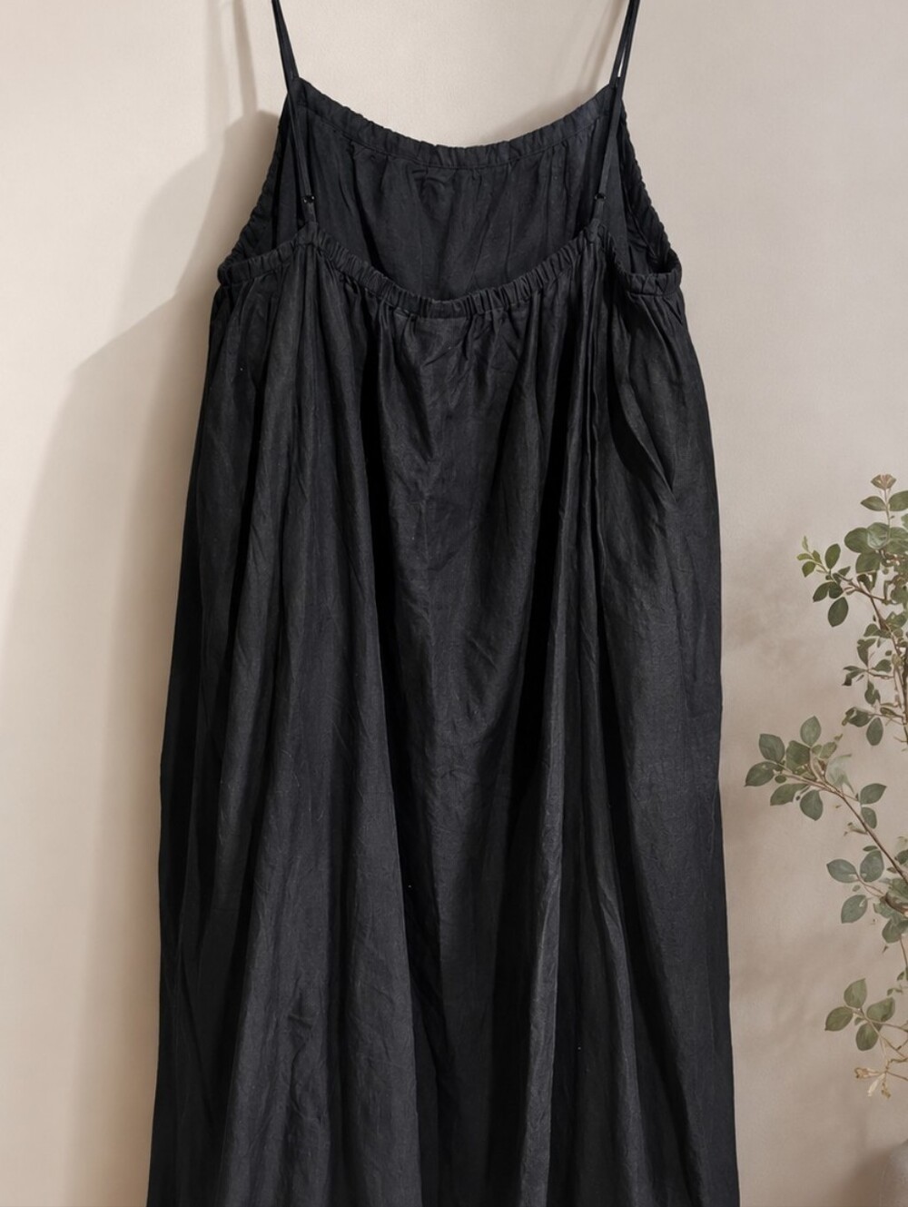 H&M Black Maxi Sundress with Spaghetti Straps - Picture 3 of 7
